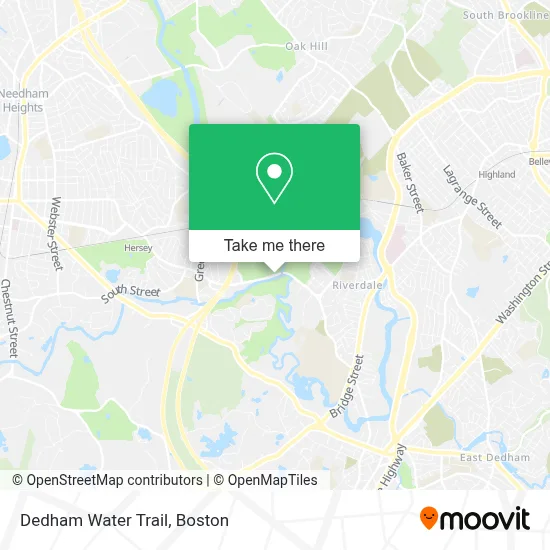 Dedham Water Trail map