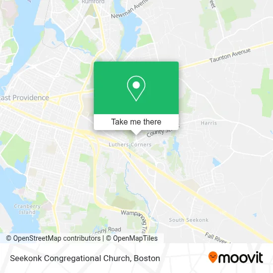 Seekonk Congregational Church map