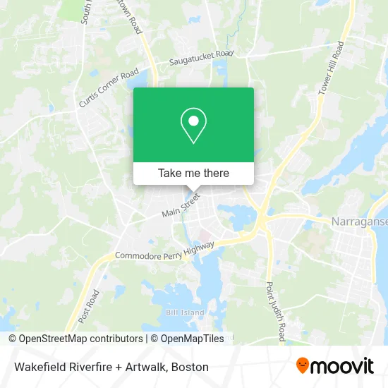 Wakefield Riverfire + Artwalk map