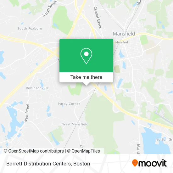Barrett Distribution Centers map