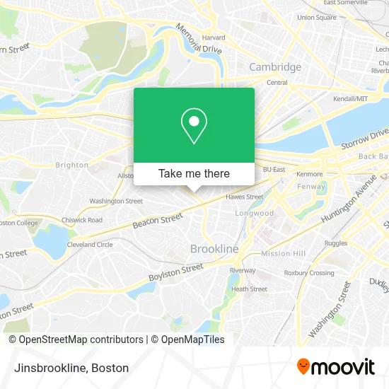 Jinsbrookline map