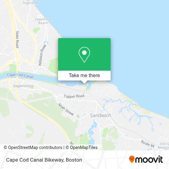 Cape Cod Canal Bikeway map