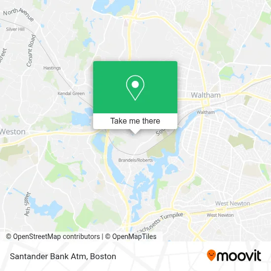 Santander Bank Atm map