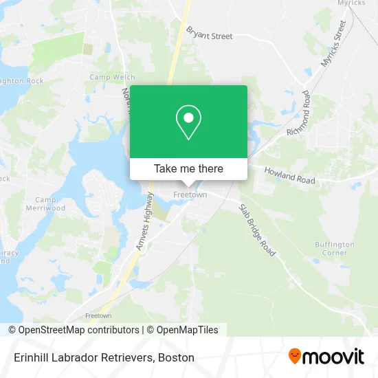 Erinhill Labrador Retrievers map