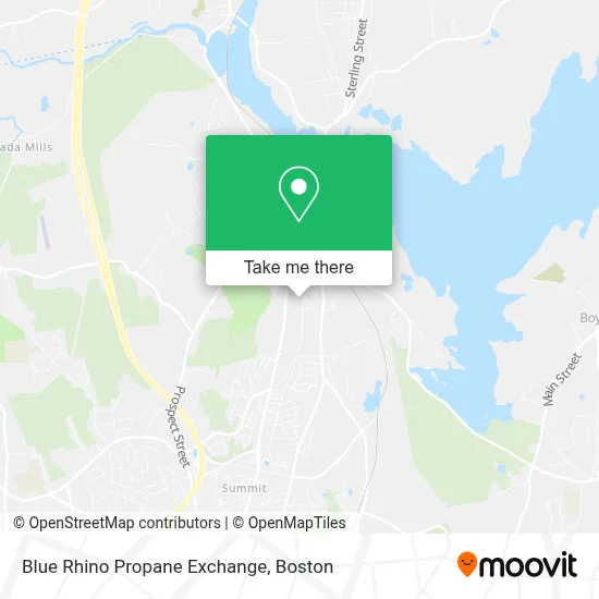 Blue Rhino Propane Exchange map