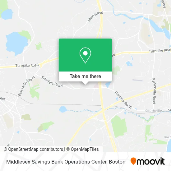 Middlesex Savings Bank Operations Center map
