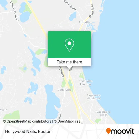 Hollywood Nails map