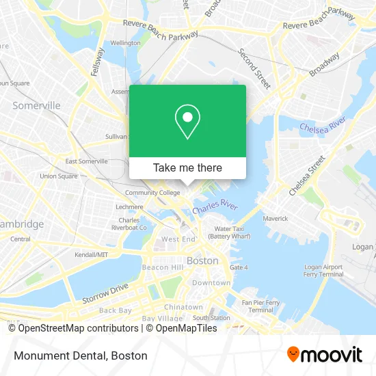 Monument Dental map