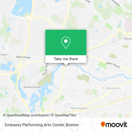 Embassy Performing Arts Center map