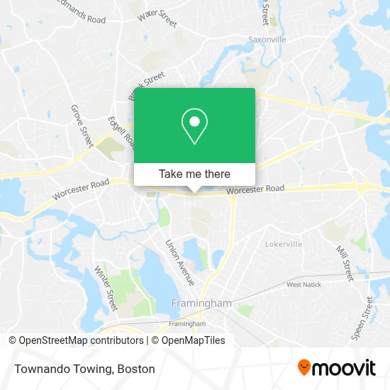Townando Towing map