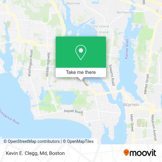 Kevin E. Clegg, Md map