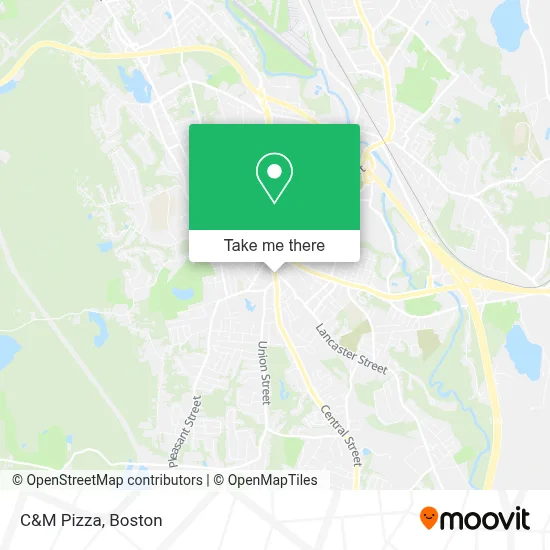 C&M Pizza map