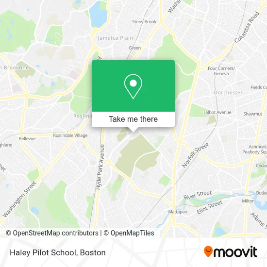 Haley Pilot School map