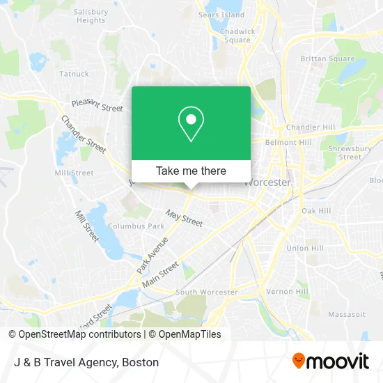 J & B Travel Agency map