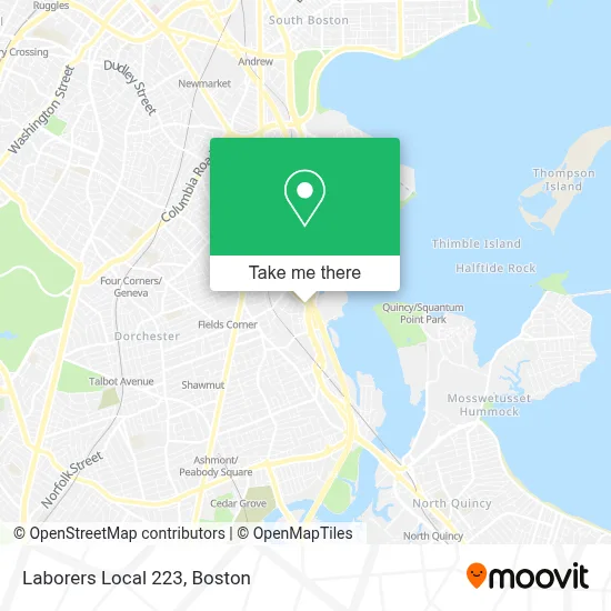 Laborers Local 223 map