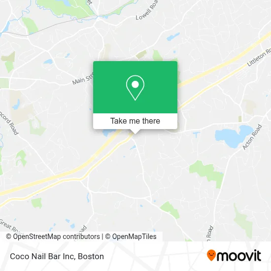 Coco Nail Bar Inc map