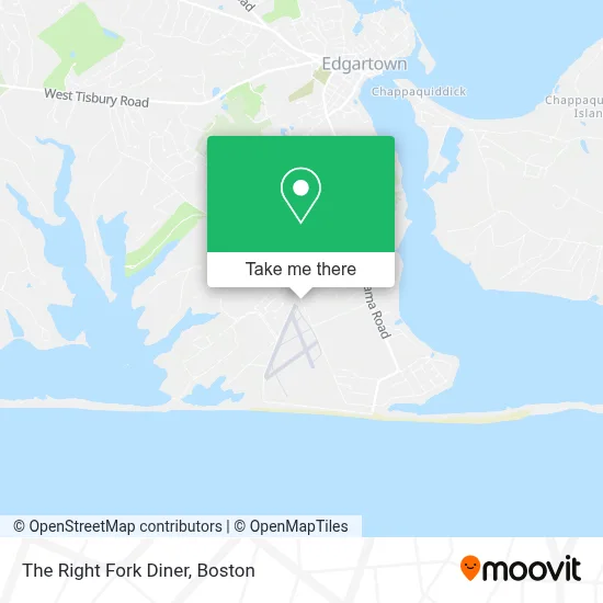 The Right Fork Diner map
