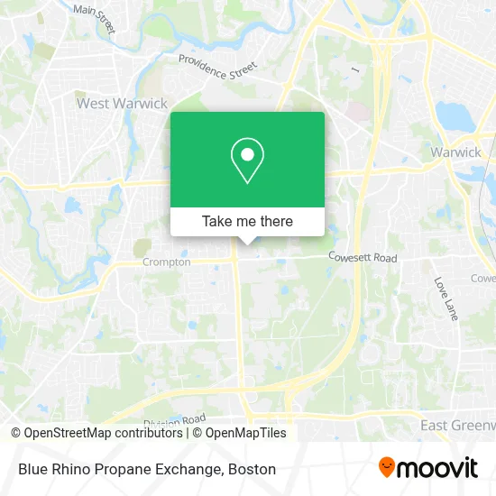 Blue Rhino Propane Exchange map