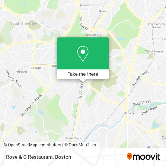 Rose & G Restaurant map