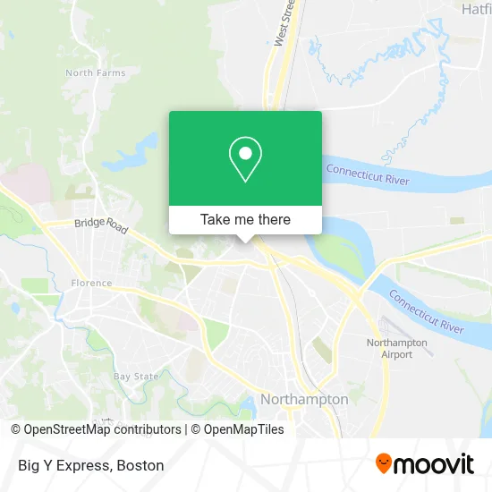 Big Y Express map