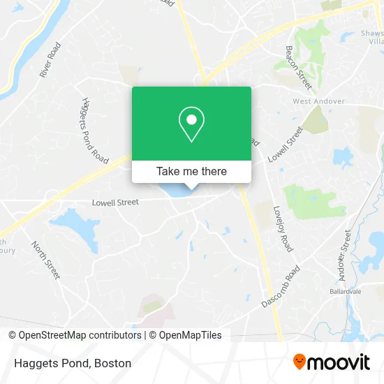 Haggets Pond map
