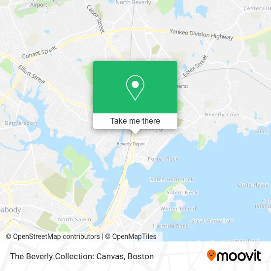 The Beverly Collection: Canvas map