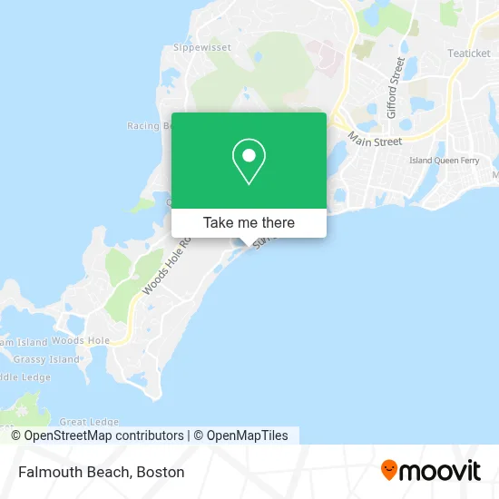 Falmouth Beach map