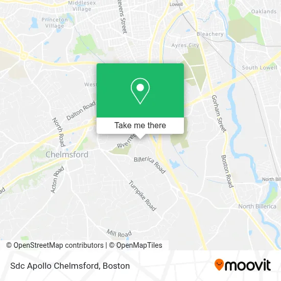 Sdc Apollo Chelmsford map