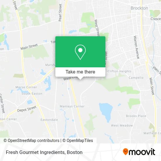 Fresh Gourmet Ingredients map