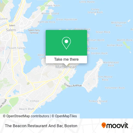The Beacon Restaurant And Bar map