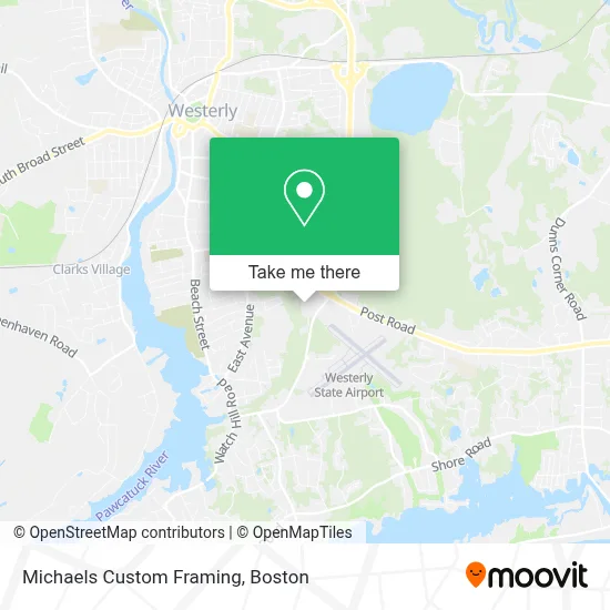 Michaels Custom Framing map