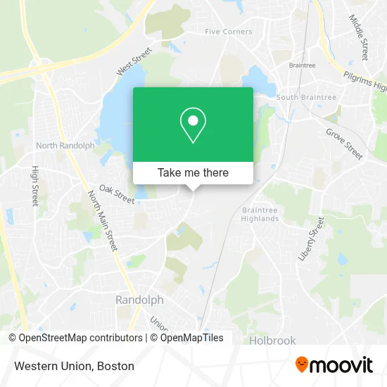 Western Union map