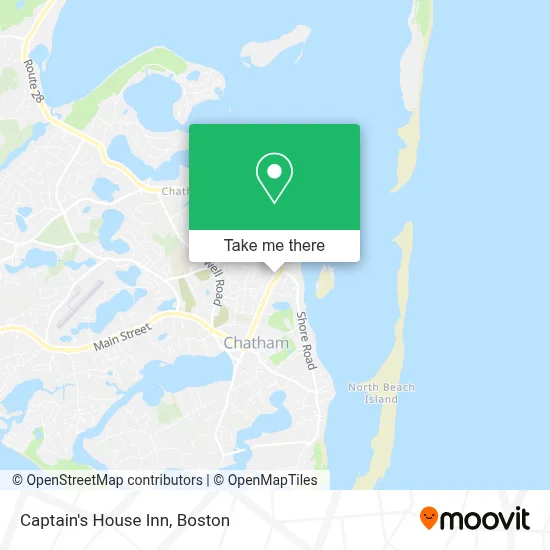Captain's House Inn map