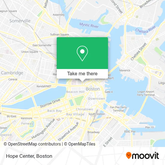 Hope Center map