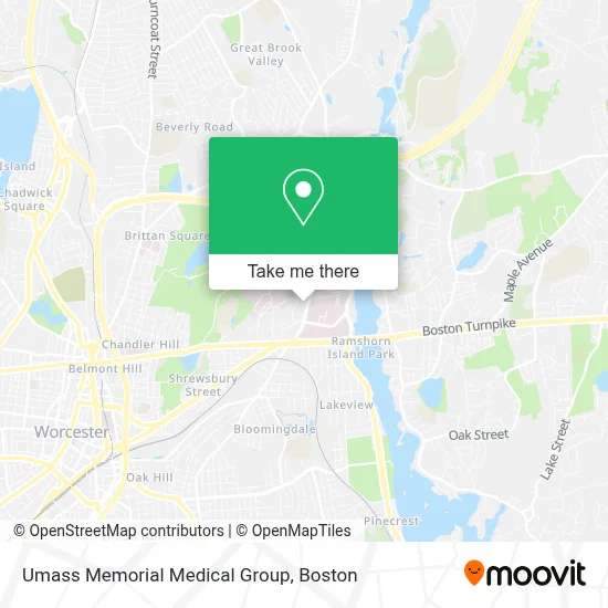 Umass Memorial Medical Group map