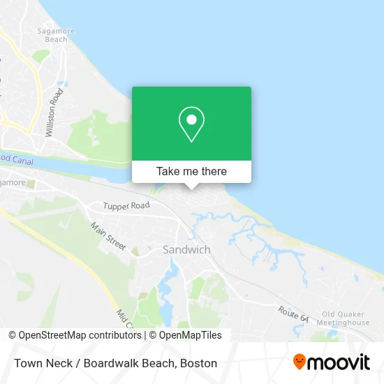 Town Neck / Boardwalk Beach map