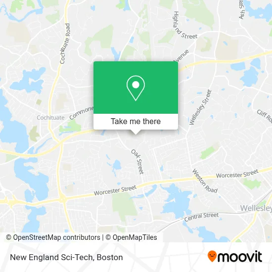 New England Sci-Tech map