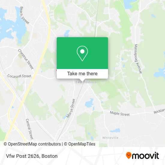 Vfw Post 2626 map