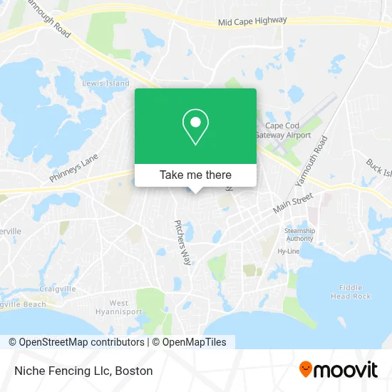 Niche Fencing Llc map