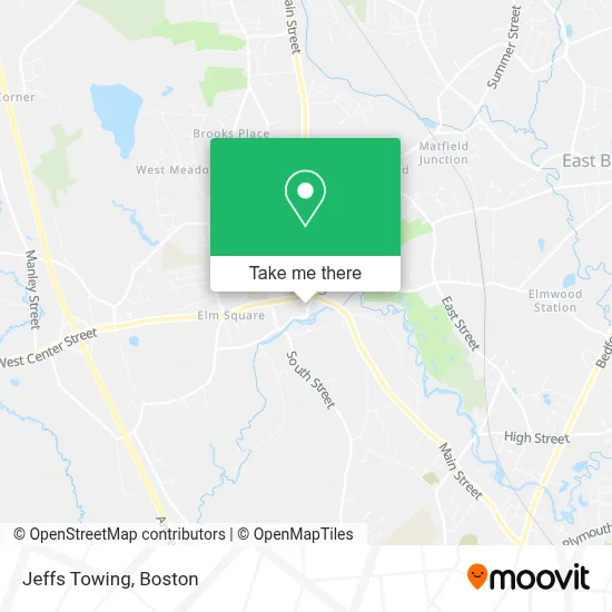 Jeffs Towing map
