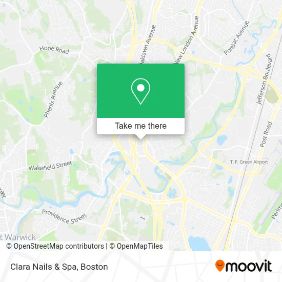 Clara Nails & Spa map