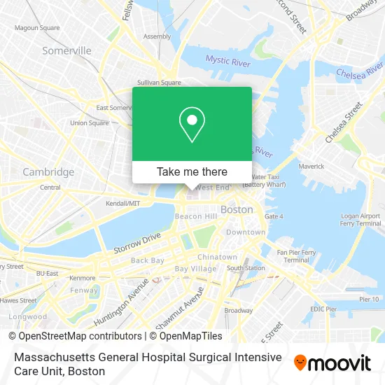 Massachusetts General Hospital Surgical Intensive Care Unit map