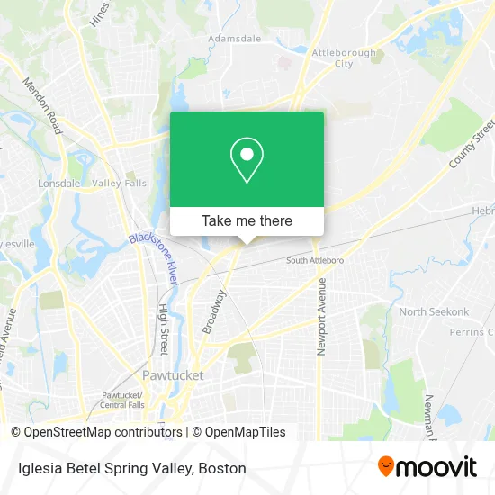 Iglesia Betel Spring Valley map