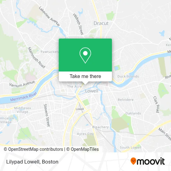 Lilypad Lowell map