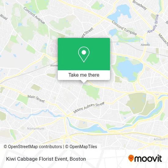 Kiwi Cabbage Florist Event map