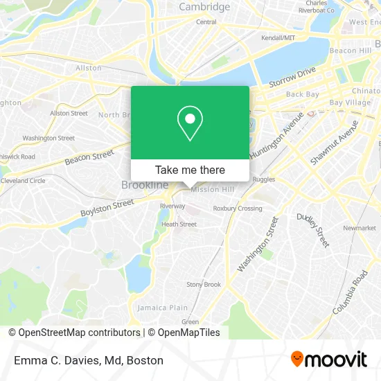 Emma C. Davies, Md map