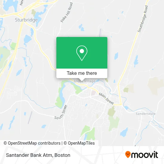 Santander Bank Atm map