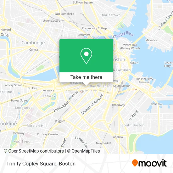 Trinity Copley Square map