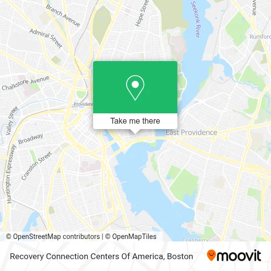 Recovery Connection Centers Of America map