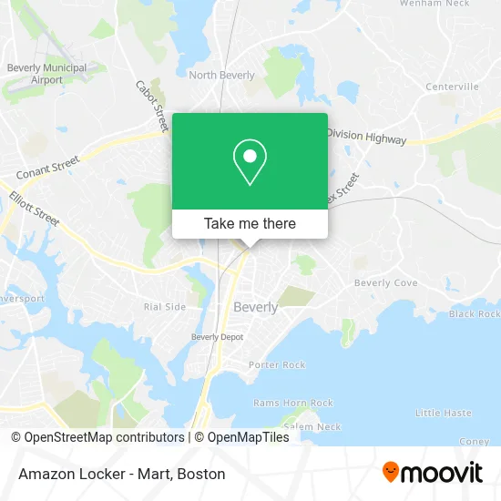 Amazon Locker - Mart map